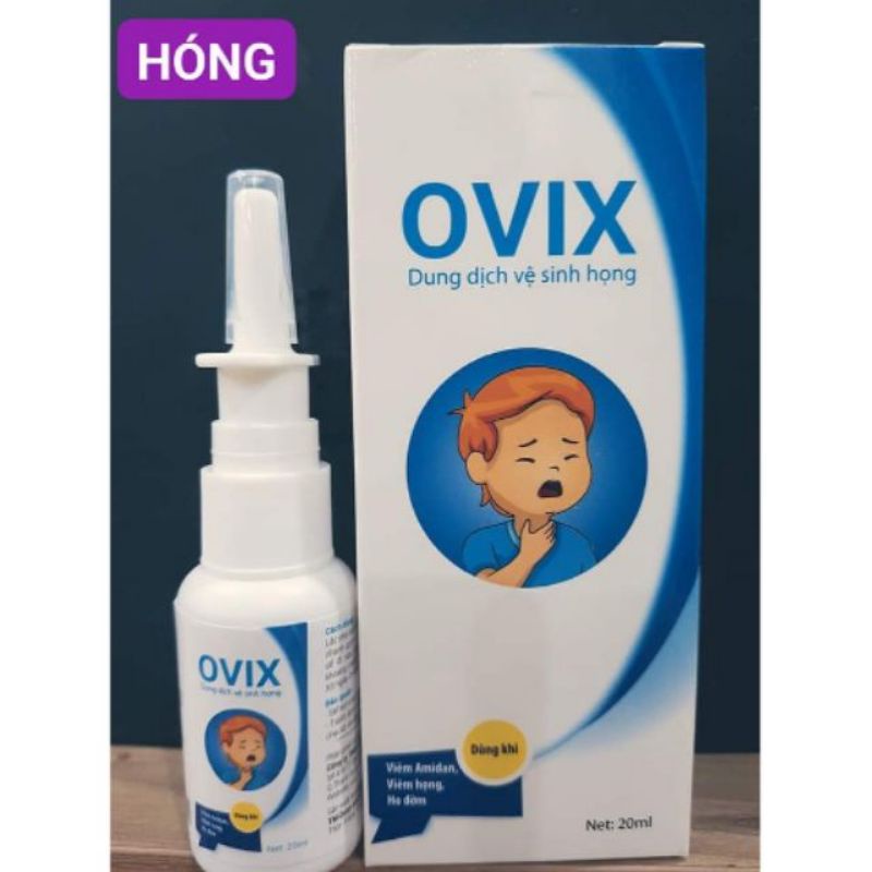 Ovix xịt họng, Ovix baby xịt mũi hỗ trợ viêm mũi họng
