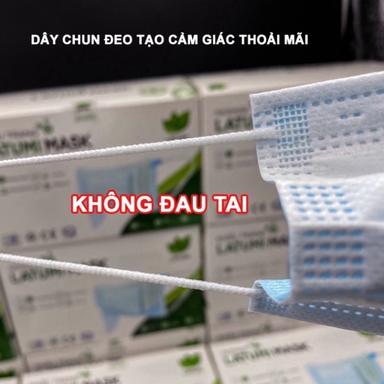 Khẩu Trang Y Tế 4 Lớp Lọc Khuẩn LATUMI 50 Cái / Hộp Chính Hãng Đạt Tiêu Chuẩn Quốc Tế Xuất Khẩu bongbong_store00 bluesst | BigBuy360 - bigbuy360.vn