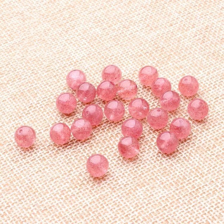 Chuỗi Hạt Đá Thạch Anh Dâu Tự Nhiên | BigBuy360 - bigbuy360.vn