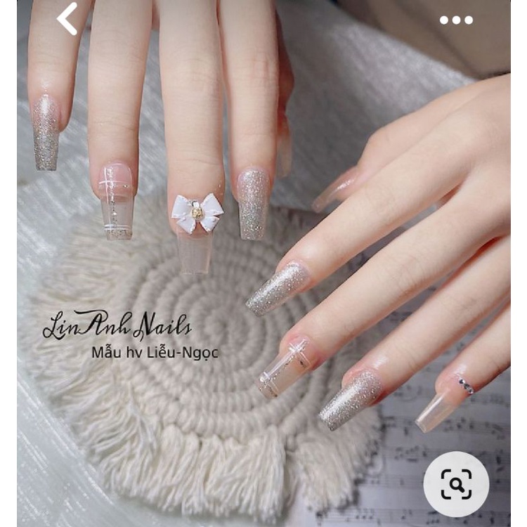 Móng úp thiết kế tặng kèm keo dũa nail