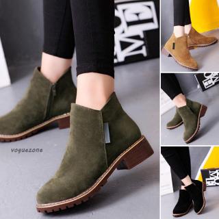 Giày Boot Da Lộn Thời Trang Cho Nữ