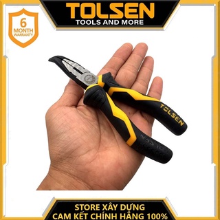 Kềm nhọn công nghiệp 6 inch/160mm thép crv tolsen 10023- hàng chính hãng