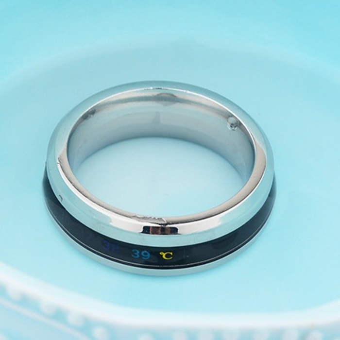 Nhẫn Nam Nhiệt Độ Thời Trang Loki Accessories Màu Bạc Cá Tính Hàn Quốc Chất Liệu Titan - Nhẫn Nhiệt Độ