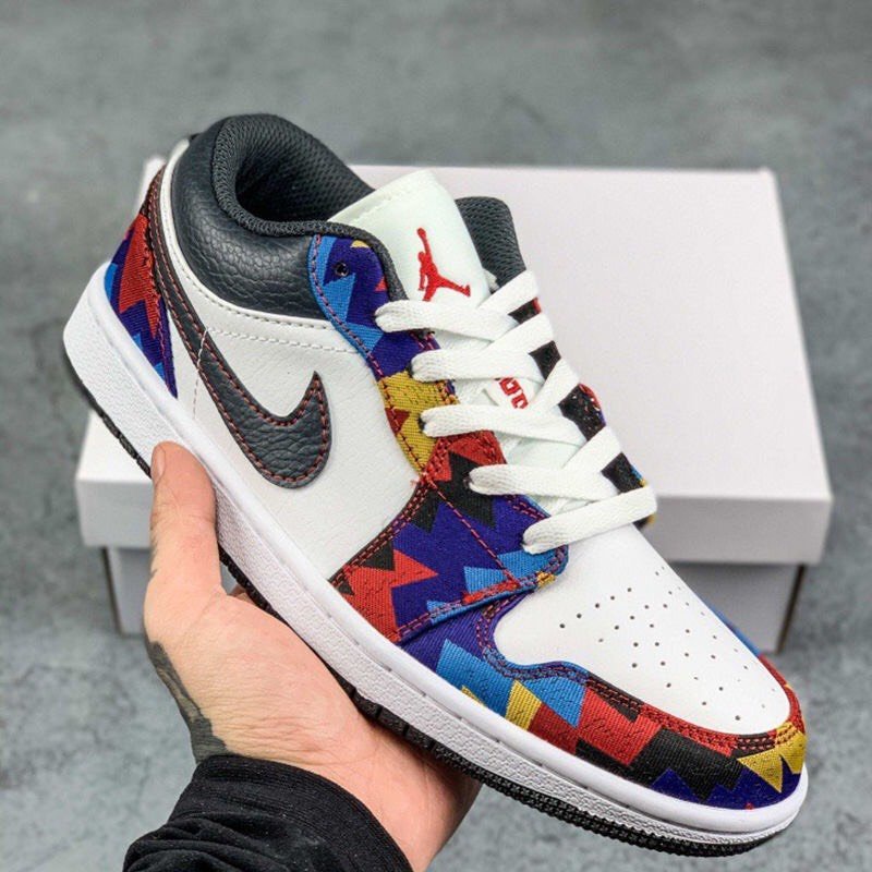 Giày Jordan Cổ Thấp, GIày JD1 Thổ Cẩm Full Box Bill Hàng Đẹp | BigBuy360 - bigbuy360.vn