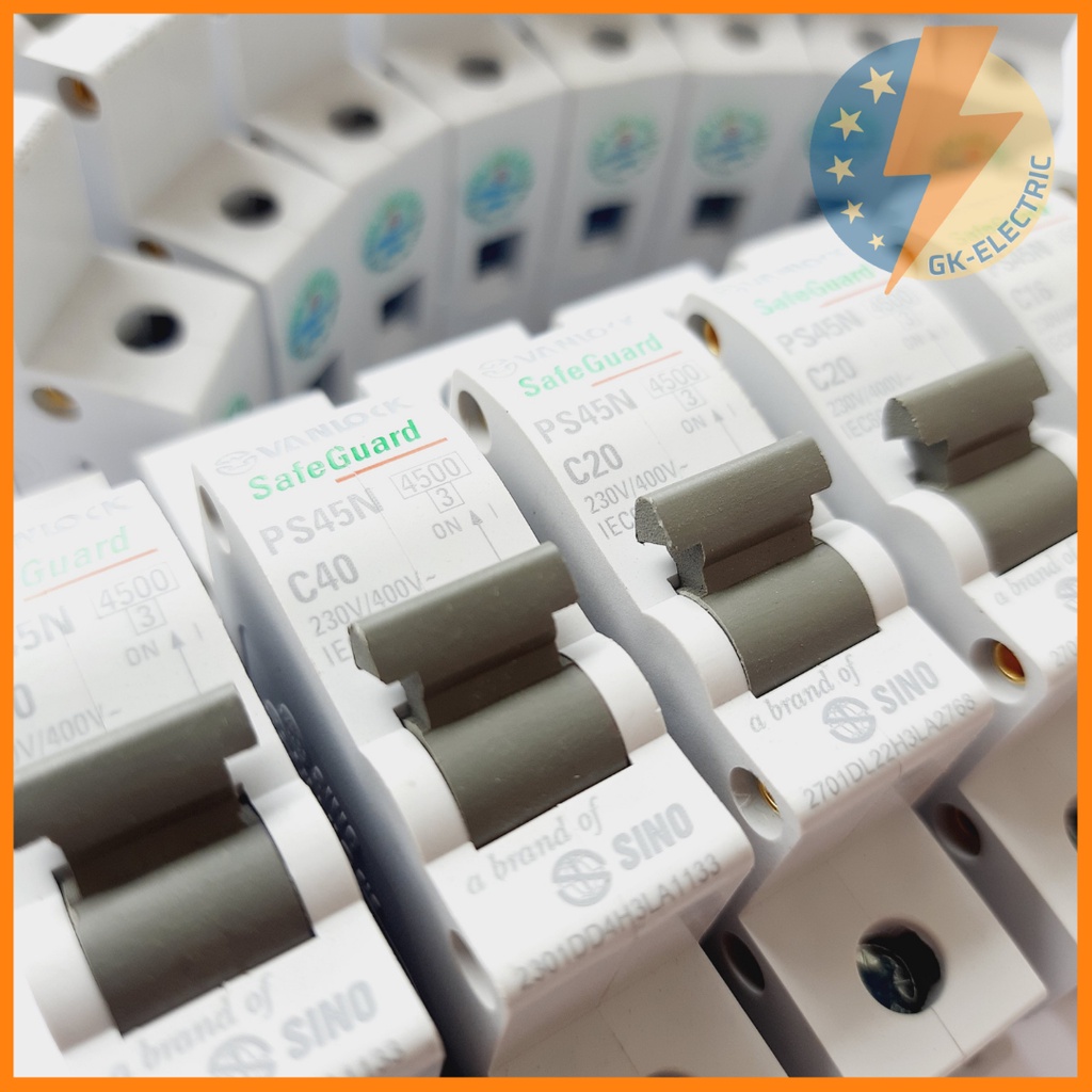 Cầu Dao Tự Động SINO MCB 1P  4.5kA PS45N