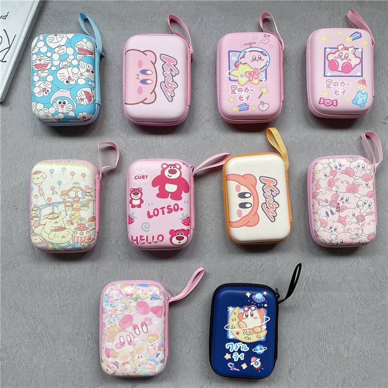 Ví Đựng Tiền Xu 3C Hình Chữ Nhật In Hoạt Hình One Piece Kirby Dễ Thương Cho Bé