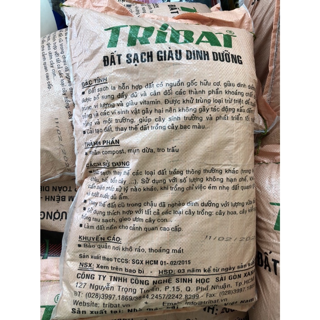 Đất sạch giàu dinh dưỡng tribat 50dm3, giá thể trồng cây siêu tiết kiệm - ảnh sản phẩm 3