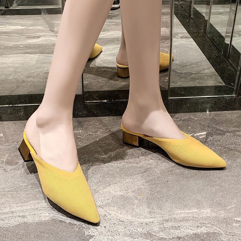 Dép cao gót XIELUAIZTA mũi nhọn thời trang dành cho nữ