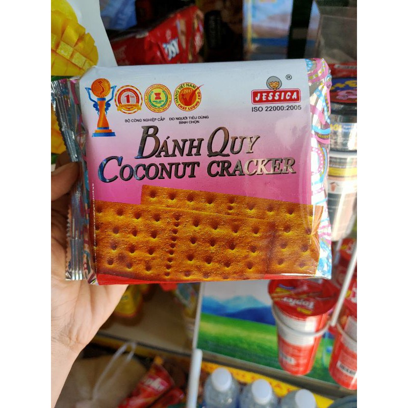 Bánh Quy Đường Coconut Cracker  170g( vuông,tròn)