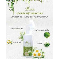 Sữa Rửa Mặt Đầu Cọ Cúc La Mã Tảo Biển Giúp Sáng Da Ngừa Mụn Im Nature 100ml | BigBuy360 - bigbuy360.vn