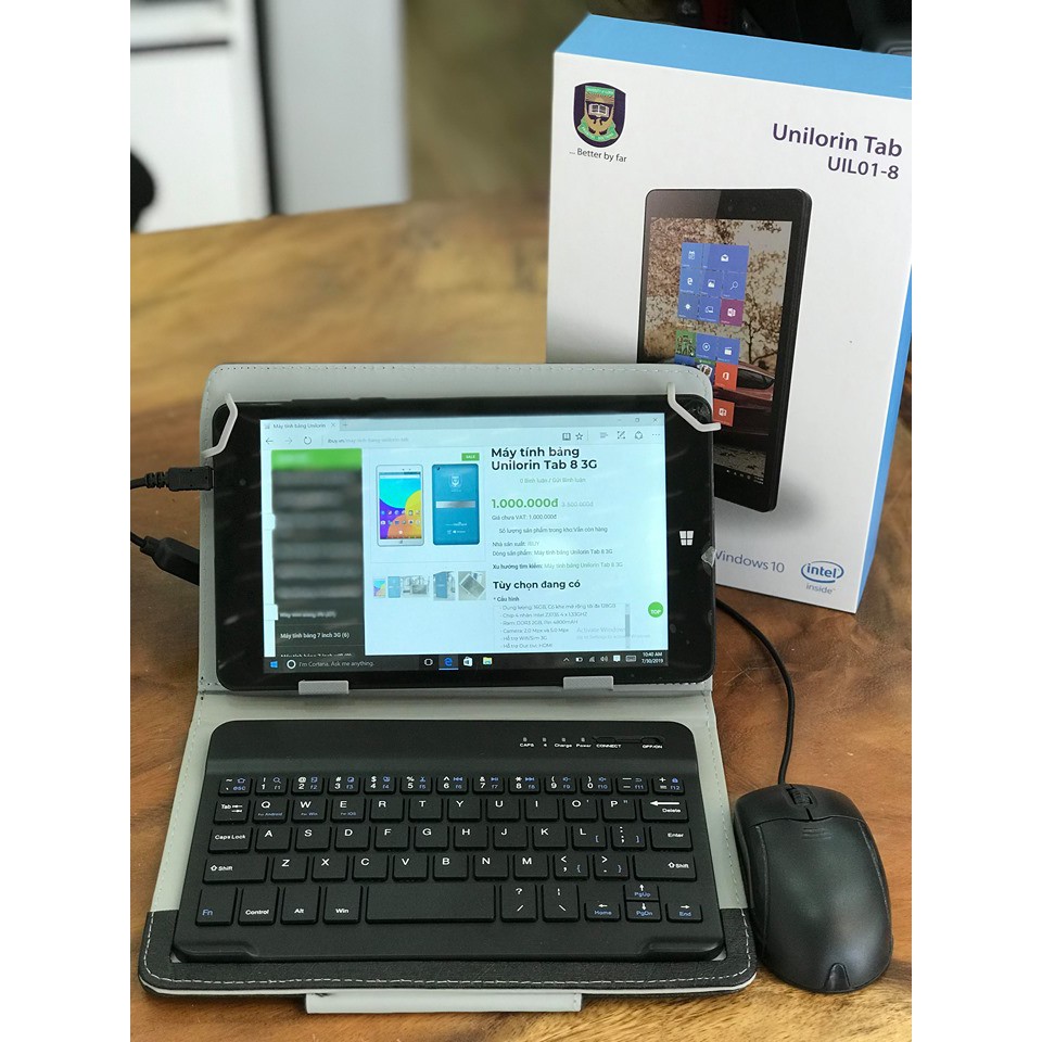Máy Tính Bảng UNILORIN Tab8 android (đen) - 3G