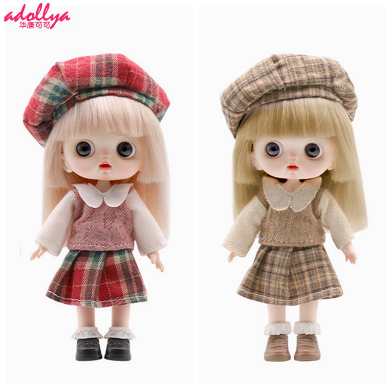 Bộ Búp Bê Barbie 14cm Phong Cách Nhật Bản Tỷ Lệ 1/12 OB11 Làm Quà Tặng Cho Bé Gái