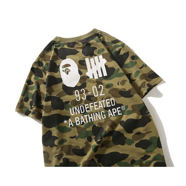 Bape Áo Thun cotton Tay Ngắn In Họa Tiết Thời Trang Cho Nam Nữ