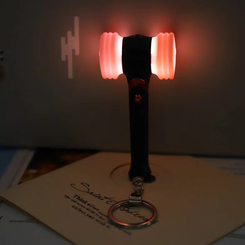 Gậy Phát Sáng Đèn Led Mini Hình Trái Tim / Búa Blackpink Phong Cách Hiphop