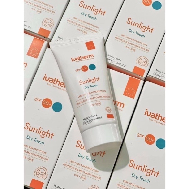 Kem Chống Nắng Ivatherm Sunlight Dry - Touch / Hydrating face cream very hight sun protection SPF 50+ - COCA STORE