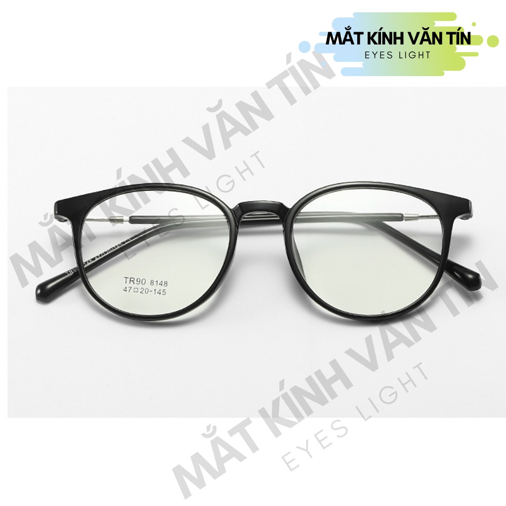 Gọng kính cận Eyes Light T8148 nam nữ mắt kính tròn càng nhựa pha kim loại nhiều màu | BigBuy360 - bigbuy360.vn