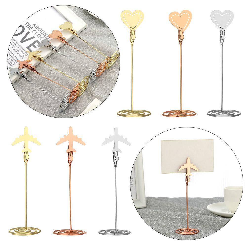 PISTA Giá Đỡ Kẹp Ảnh Để Bàn Bằng Kim Loại Trang Trí Tiệc Cưới