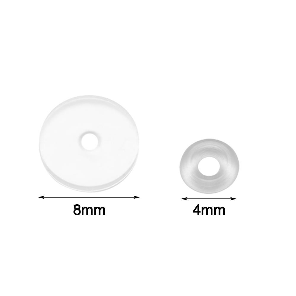 Đĩa Đệm Silicon Mềm Chống Chảy Xỏ Khuyên Kèm Vòng Tròn