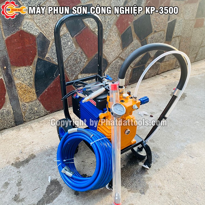 Máy Phun Sơn Công Nghiệp KP-3500-Công Suất 3500W-Đầy Đủ Phụ Kiện-Bảo Hành 12 Tháng