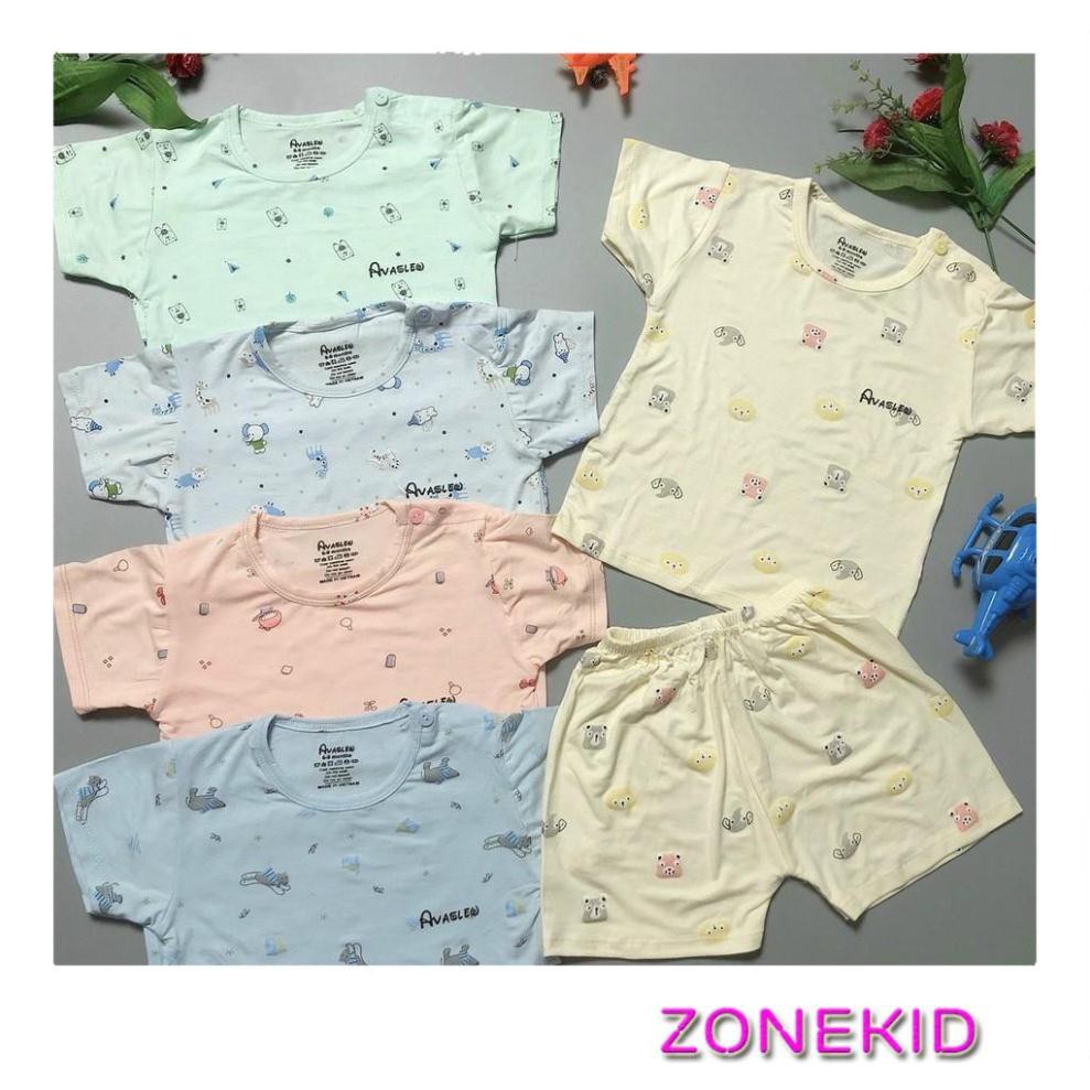 Bộ cộc tay cho bé , quần áo sơ sinh cộc tay AVALER cho bé trai/ bé gái có size từ 4-15kg