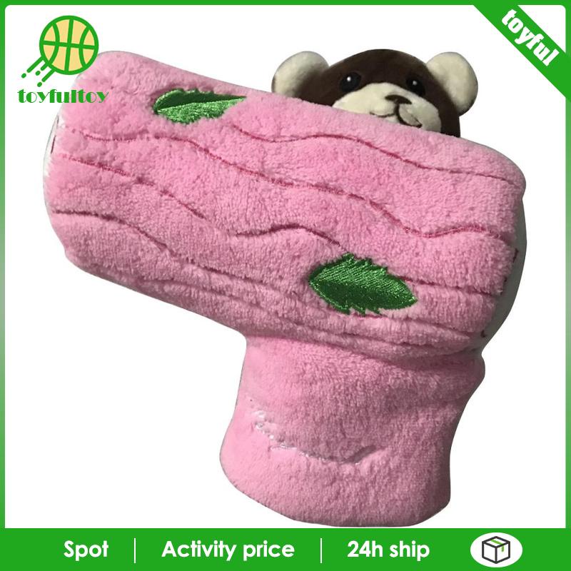 Vỏ Bọc Đầu Gậy Đánh Golf Hình Gấu Nhồi Bông Màu Nâu Sáng Tạo