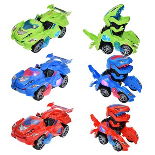 Electric Lighting Toy Electric Dinosaur Toy Dinosaur Deformation Chariot Deformed Dinosaur Toy Car