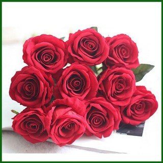 Mua   Hoa Giả   Hoa hồng Hoa giả nhân tạo giống thật 99%
