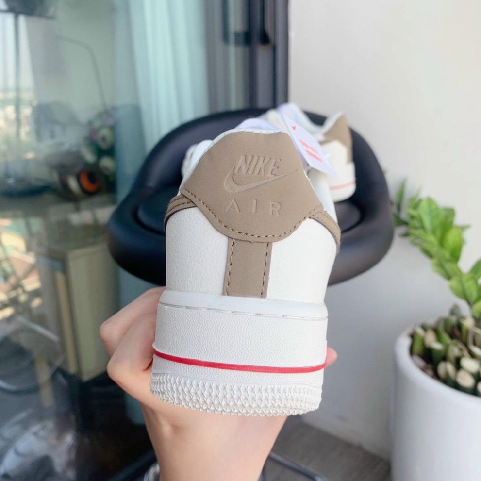 (Full box + Bill) Giày Air Force 1 Nam Nữ, Giày Sneaker AF1 Custom Nâu Trắng Thời Trang Cao Cấp Hottrend 2022 | BigBuy360 - bigbuy360.vn