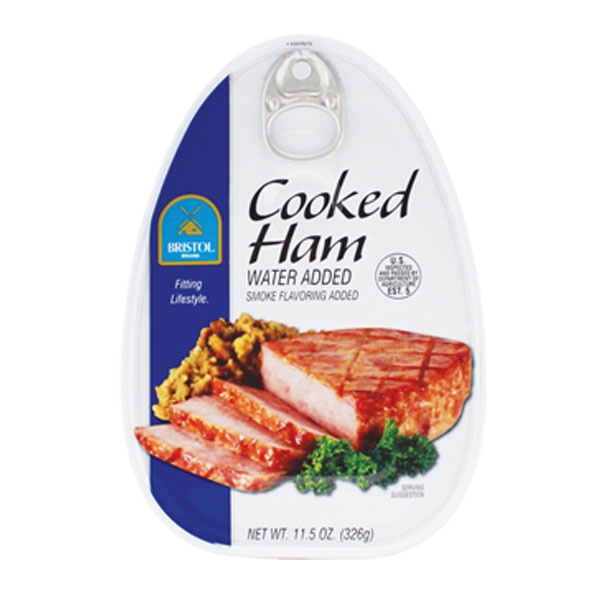 Thịt hộp Cooked Ham Bristol 325g (Thịt Nạc Vai) - Nhập Khẩu Mỹ