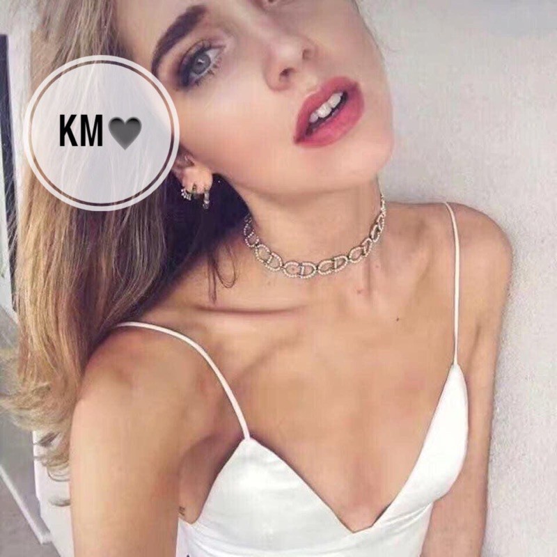 Vòng cổ dây xích sang chảnh hợp kim titan