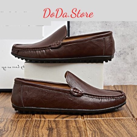Giày Lười Nam Cao Cấp,Giày Mọi Công Sở  Siêu Mềm Siêu Êm Dáng Trẻ