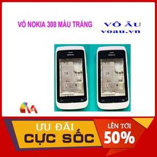 Vỏ nokia 308 màu trắng