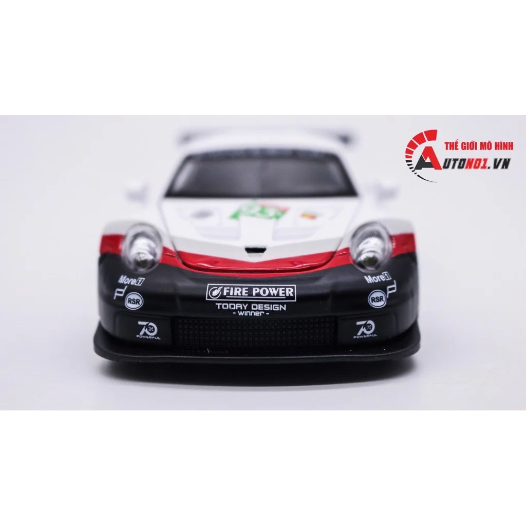 MÔ HÌNH XE PORSCHE 911 RSR WHITE RED 1:32 XHD 1486