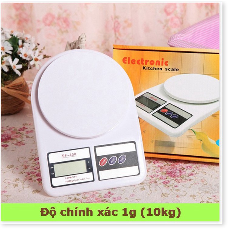 Cân điện tử cân nhà bếp cân tiểu ly Electronic Kitchen Scale 10kg SF 400