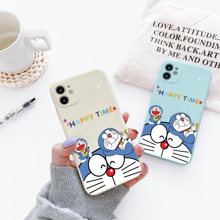 Ốp lưng iphone cạnh vuông BVC doraemon happy 6plus/6/6splus/7/7plus/8/8plus/x/xr/xs/11/12/pro/max/plus/promax-Awifi Q3-8