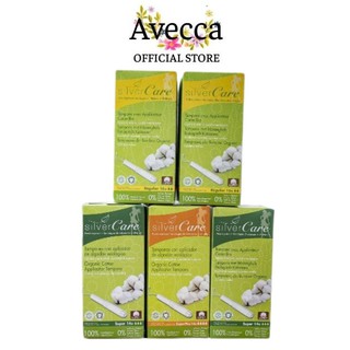 [che tên sp] Băng Vệ Sinh Tampon Hữu Cơ Silvercare Hút Ẩm, Thông Thoáng Tốt Có Cần Đẩy- Không Cần Đẩy