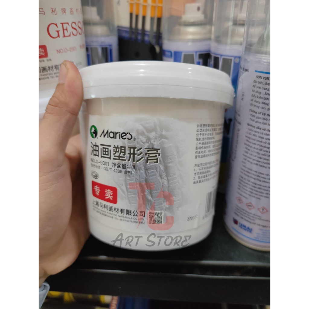 Bột đắp nổi MARIES 1000ml 500ml tranh làm phù điêu nổi khố 3d