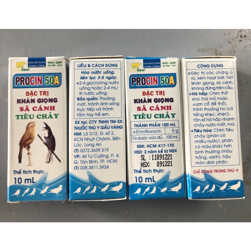 Procin 50A tiêu chảy, tiêu hóa, hấp