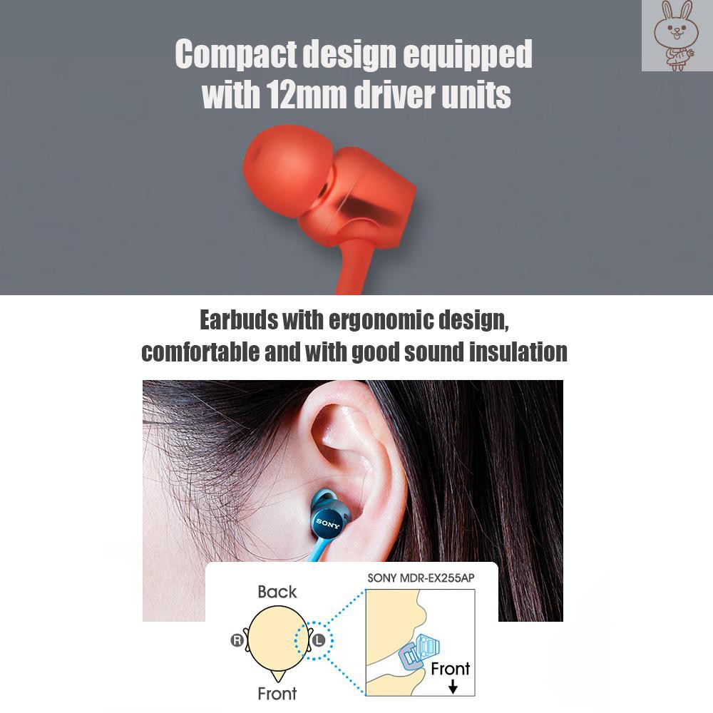 Tai Nghe Nhét Tai Có Mic Sony Mdr-Ex255Ap