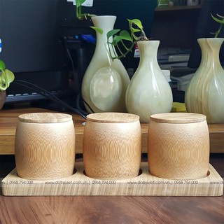 Hũ đựng gia vị bằng tre | Chính hãng Đồ Tre Việt Nam