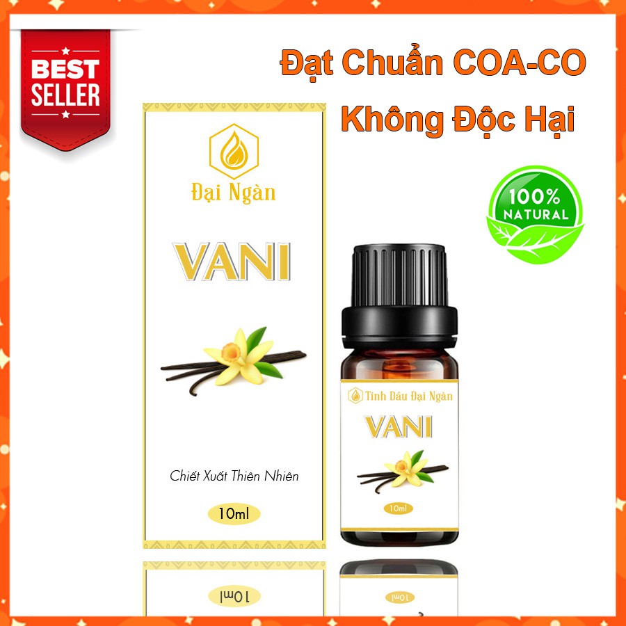 Tinh dầu vani thơm xông phòng hương thiên nhiên 10ml Đại Ngàn