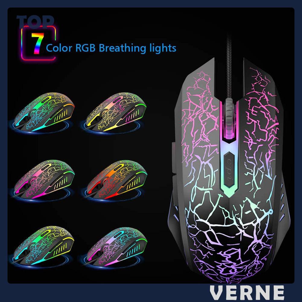 Chuột Gaming Verne 2400 Dpi Có Đèn Led Nền