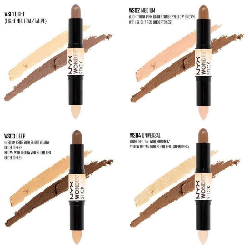 Bút Che Khuyết Điểm & Tạo Khối 2 Đầu NYX Highlight And Contour Wonder Stick