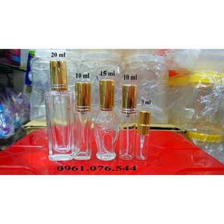 100 CHAI CHIẾT NƯỚC HOA - 10ML VUÔNG,TRÒN