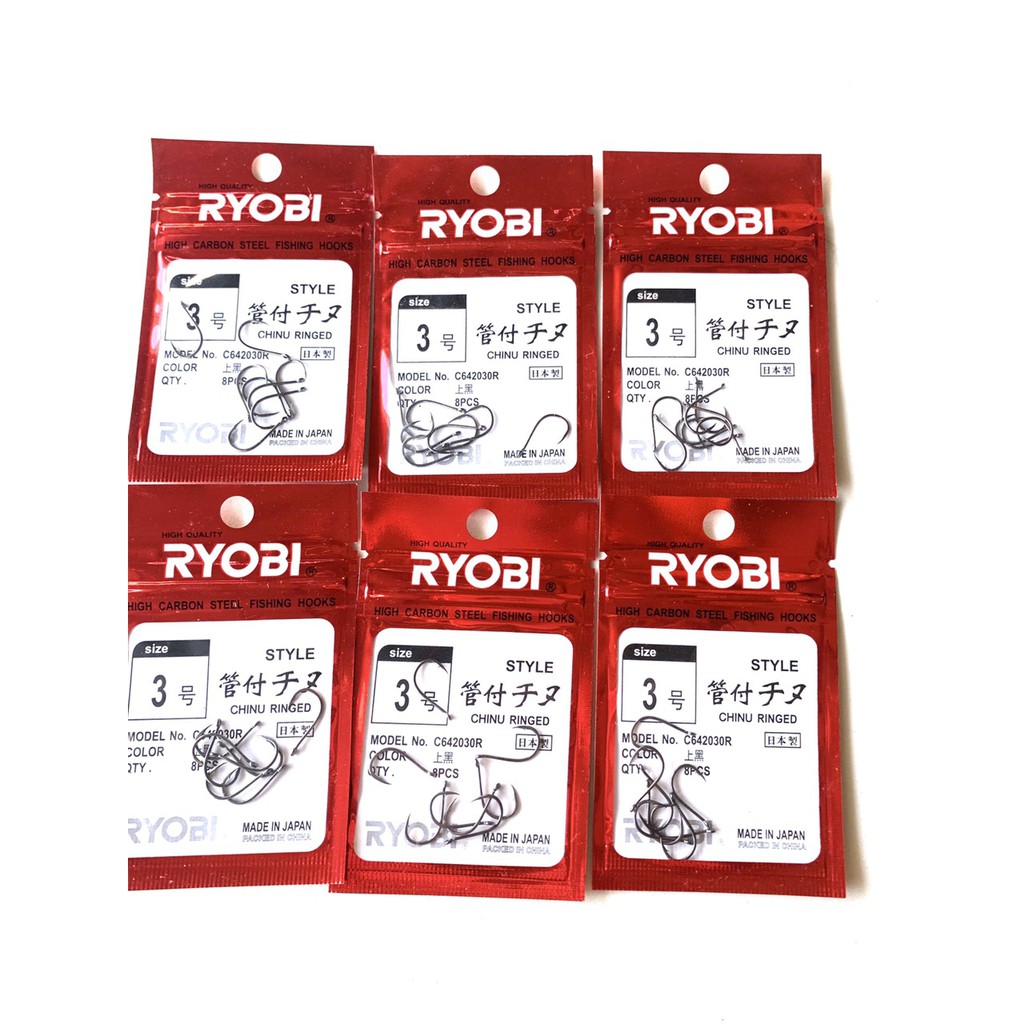 Lưỡi Câu Cá cao cấp RYOBI , siêu bền , có nghạnh, chất liệu titan ( đồ câu coye )