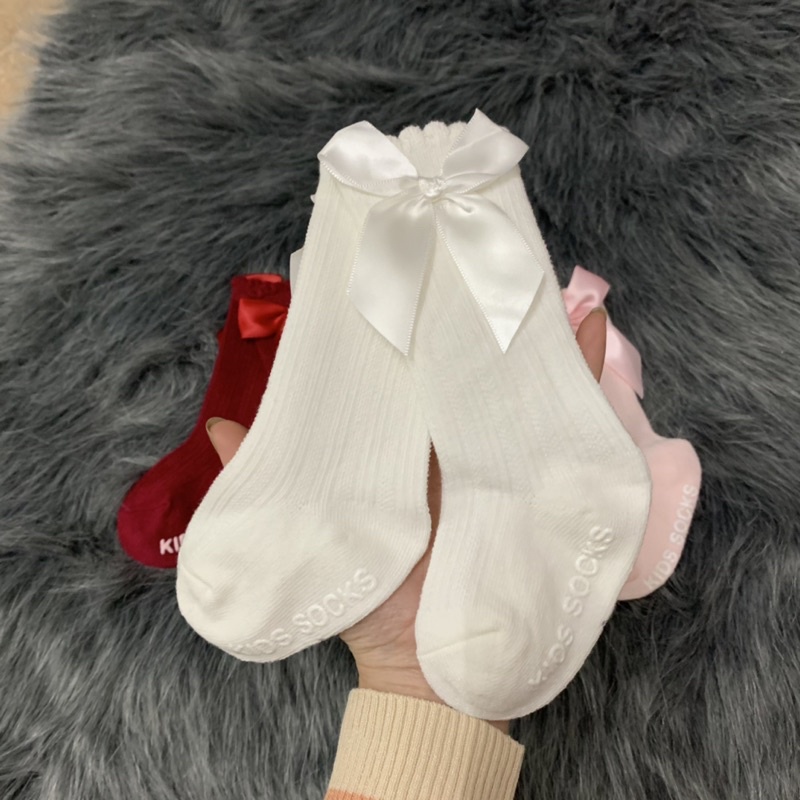 Tất Lửng, Tất Nơ, Tất Tiểu Thư Chất Liệu Len Co Giãn Cho Bé Từ Sơ Sinh