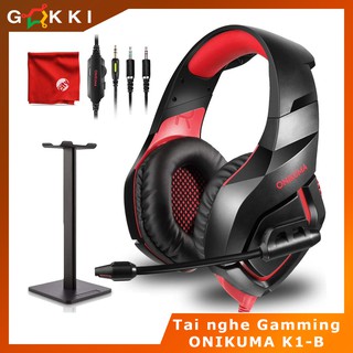 Tai nghe chụp tai chuyên game ONIKUMA K1-B - Có đèn LED -gamming - game thủ - tai nghe trùm tai