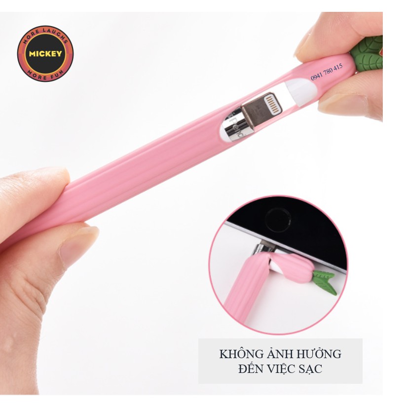 Ốp silicon bảo vệ bút cảm ứng Apple pencil 1 & 2 nhiều màu đa dạng