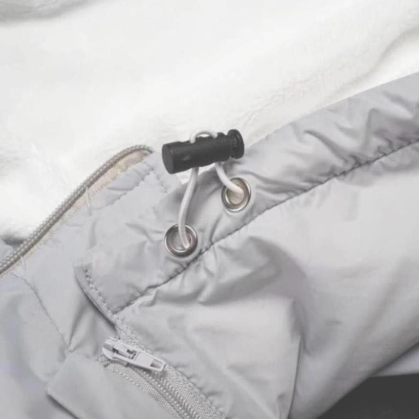 Áo khoác nam lót lông cừu vải dù gió cao cấp chống nước có mũ tháo rời mặc mùa đông siêu ấm chống gió giữ nhiệt | BigBuy360 - bigbuy360.vn