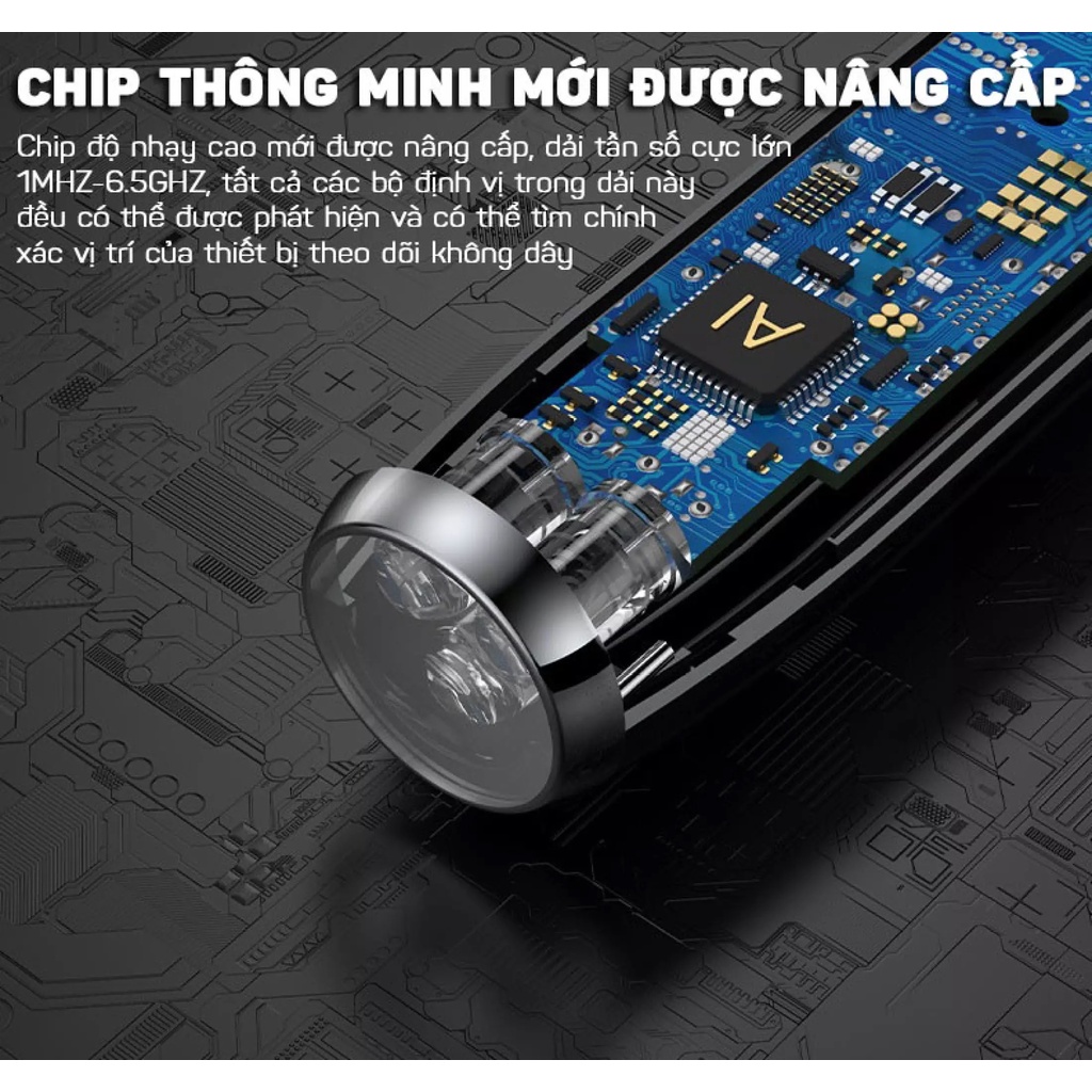 Máy Dò Phát Hiện Theo Dõi Camera, GPS, Định Vị Detector T8